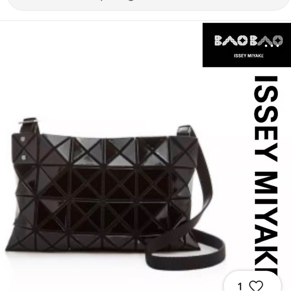Bao Bao Issey Miyake Black Geometric Shoulder Bag